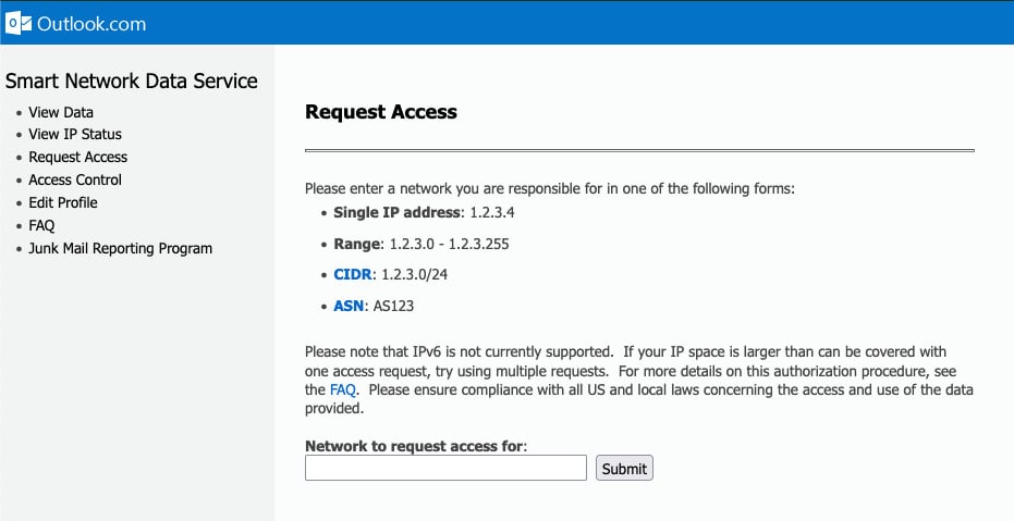 Microsoft SNDS
