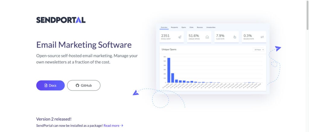 Sendportal open source email marketing platform